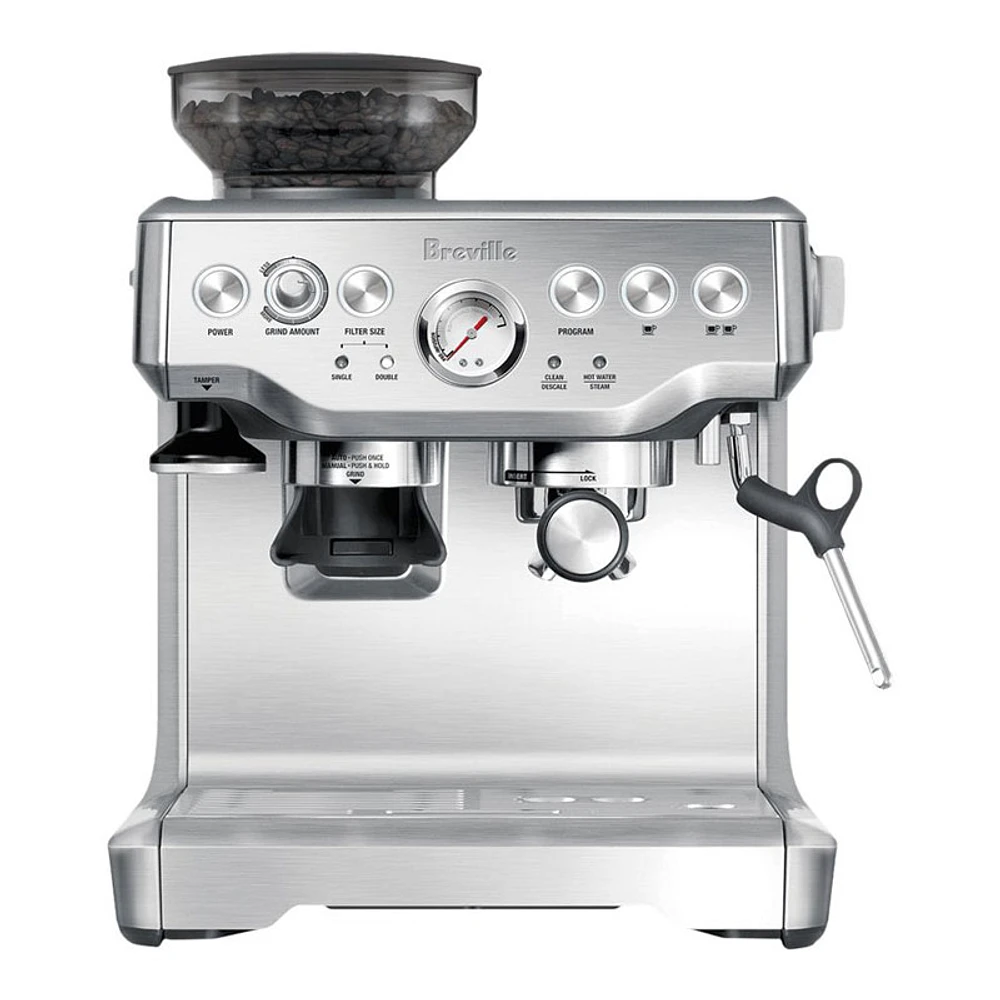 Breville the Barista Express Espresso Machine - Brushed Stainless Steel - BREBES870XL