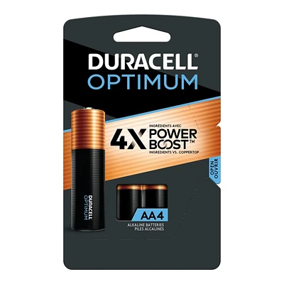 Duracell Optimum AA Batteries - 4 pack