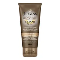 Jergens Natural Glow Instant Sun Sunless Tanning Moisturizer and Bronzer - Light Bronze - 180ml