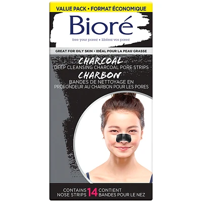 Bioré Deep Cleansing Charcoal Pore Strips - 14s