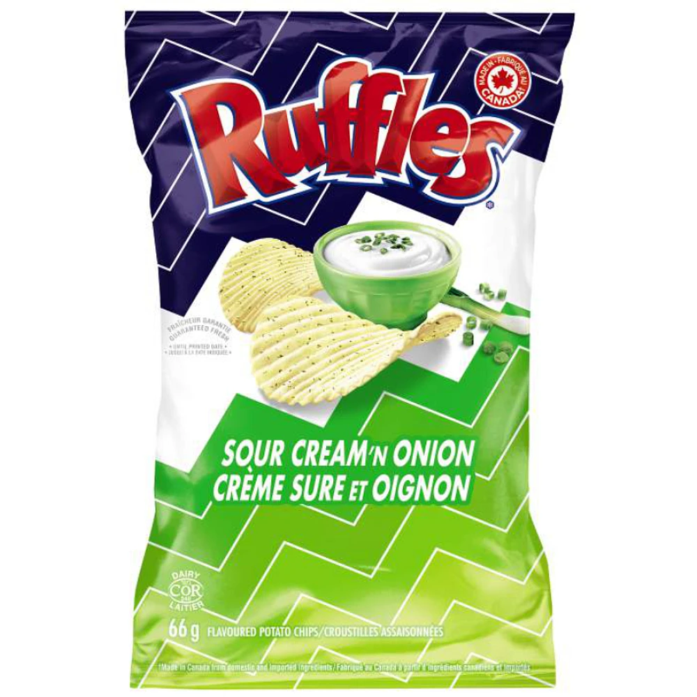 Ruffles Potato Chips - Sour Cream 'N Onion