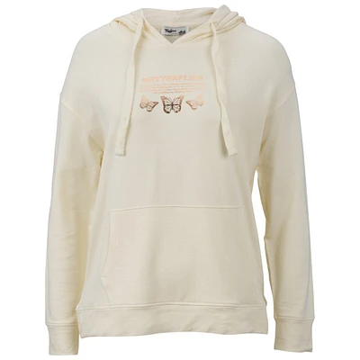 Fashion Essentials Hoody with Placemnt Print - Egret