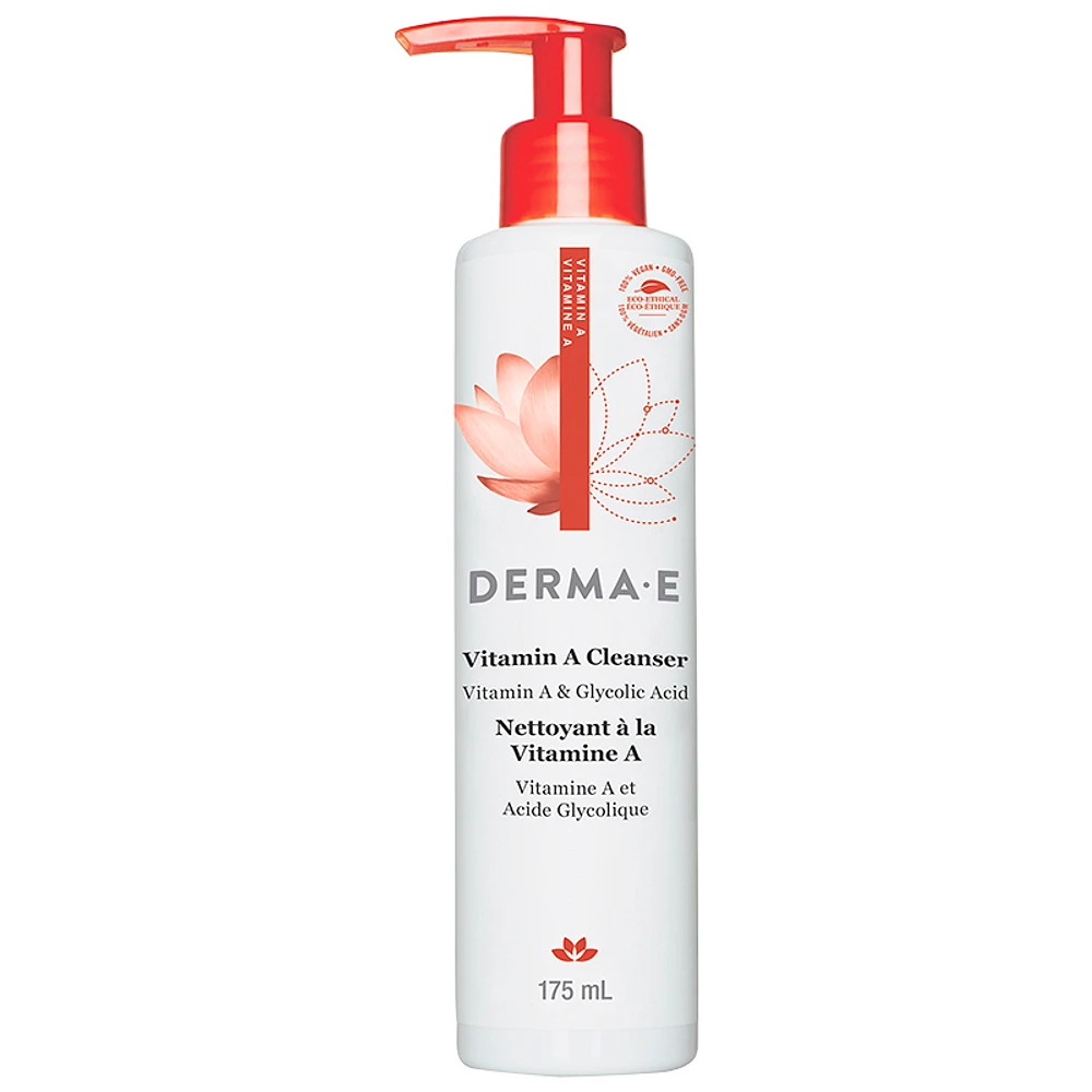 Derma E Anti-Wrinkle Vitamin A & Glycolic Acid Anti-Wrinkle Cleanser - 175ml