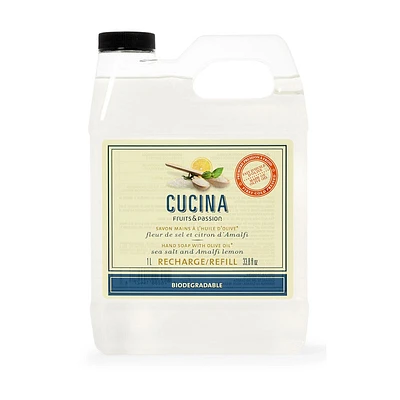 Fruits & Passion Cucina Hand Soap Refill - Sea Salt and Amalfi Lemon - 1L