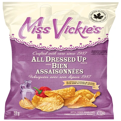 Miss Vickie's Potato Chips - All Dressed Up - 59g