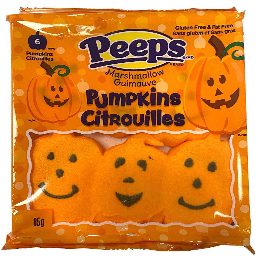 Peeps Pumpkins Marshmallow - 85g / 6s