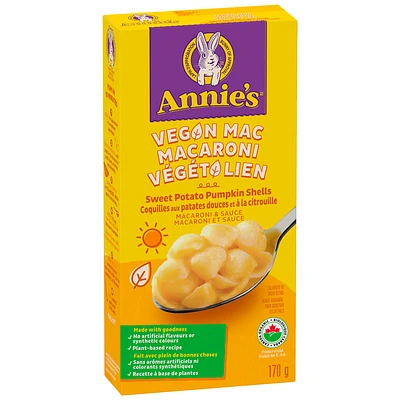 Annie's Vegan Mac Shells - Sweet Potato Pumpkin - 170g