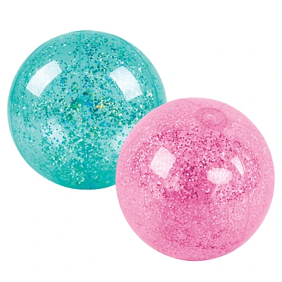 Beach Ball Glitter - Pink/Blue