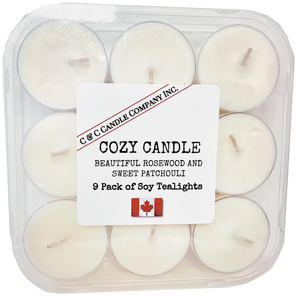 C&C Soy Tealight Candles - Cozy - 9 pack