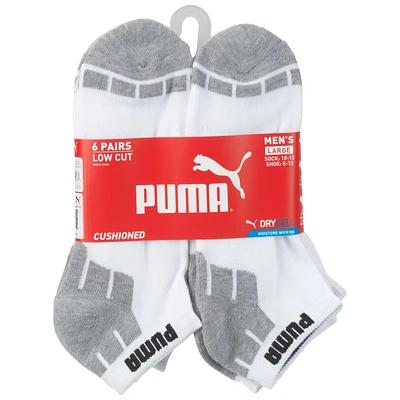 Puma Mens 1/2 Terry Low Cut Socks - 6 Pack