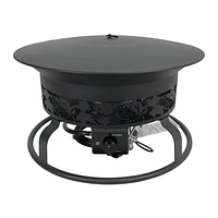 My Patio Strathcona Firebowl with Lava Rock - 24 Inch - PTFP24370