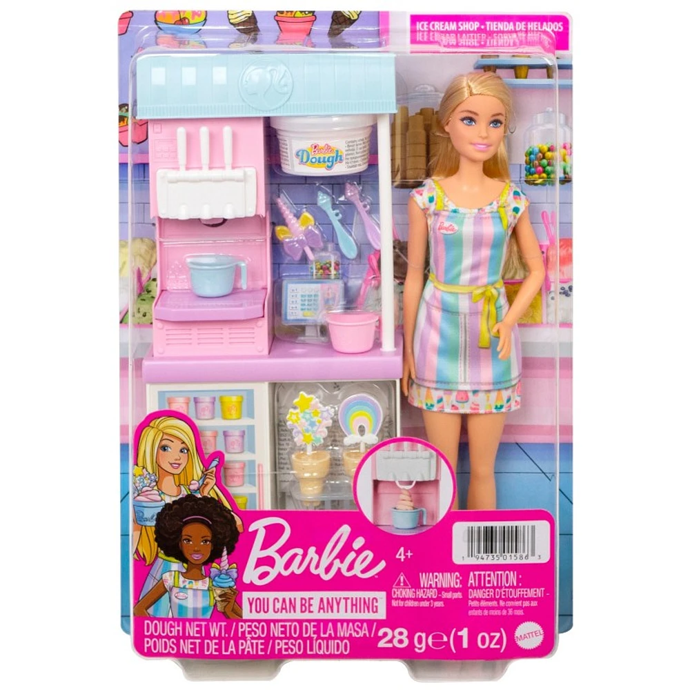 Barbie Ice Cream Shopkeeper Playset