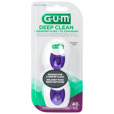 G.U.M Deepclean Expanding Dental Floss - 2X40m