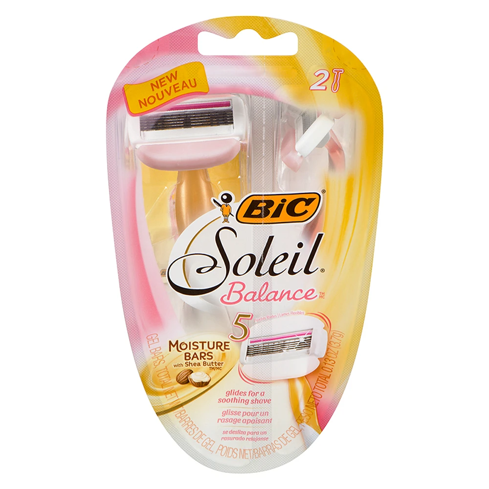 Bic Soleil Balance Ladies Shavers - 2s
