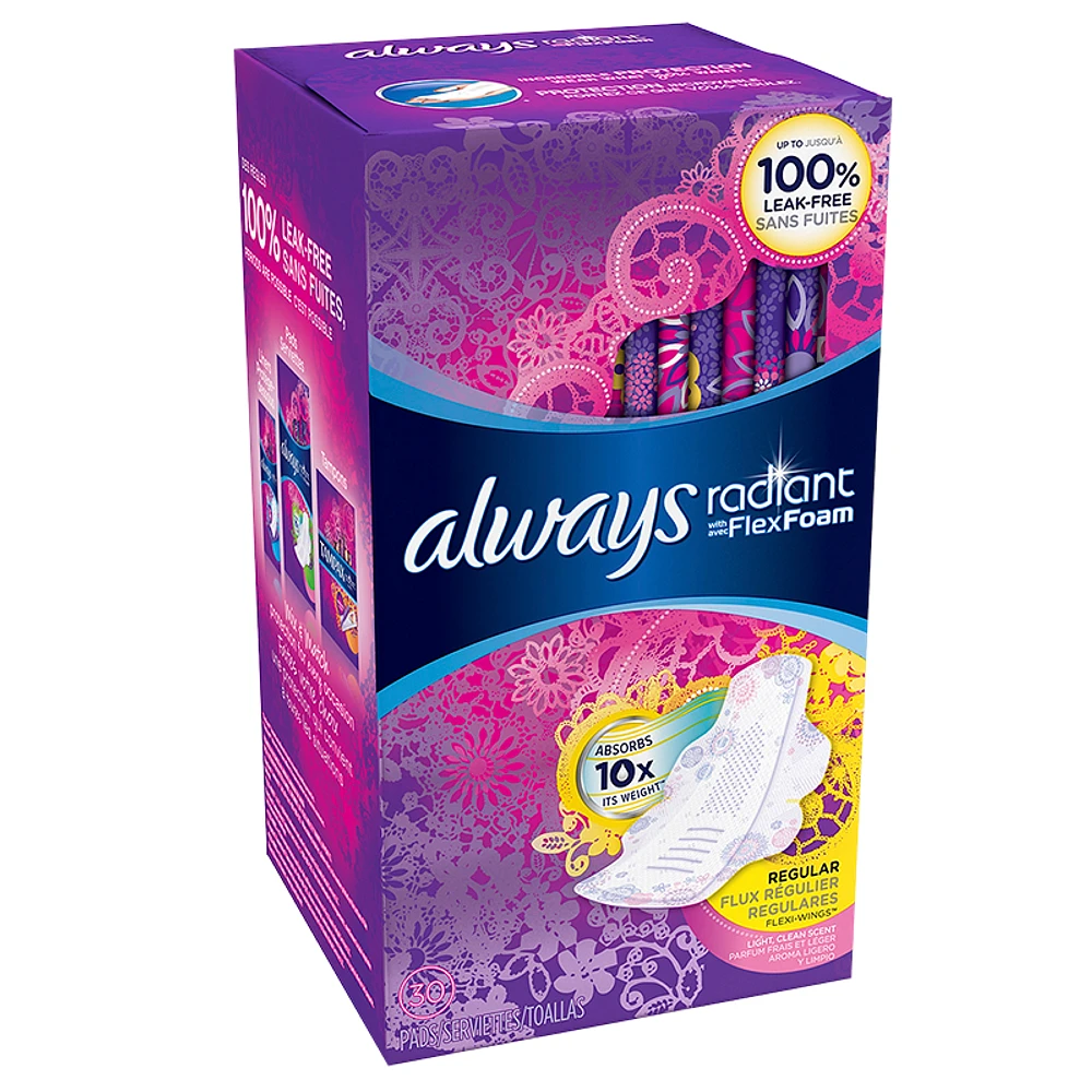 Always Radiant Pads - Regular