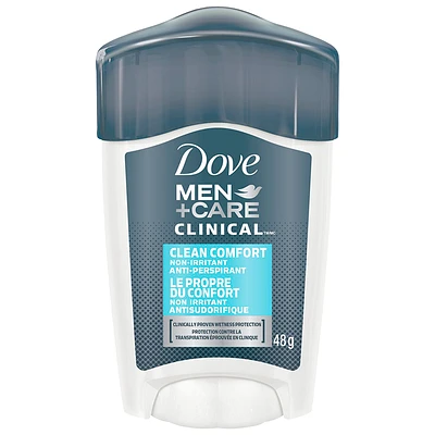 Dove Men+Care Clean Comfort Non Irritant Anti-Perspirant Stick - 48g