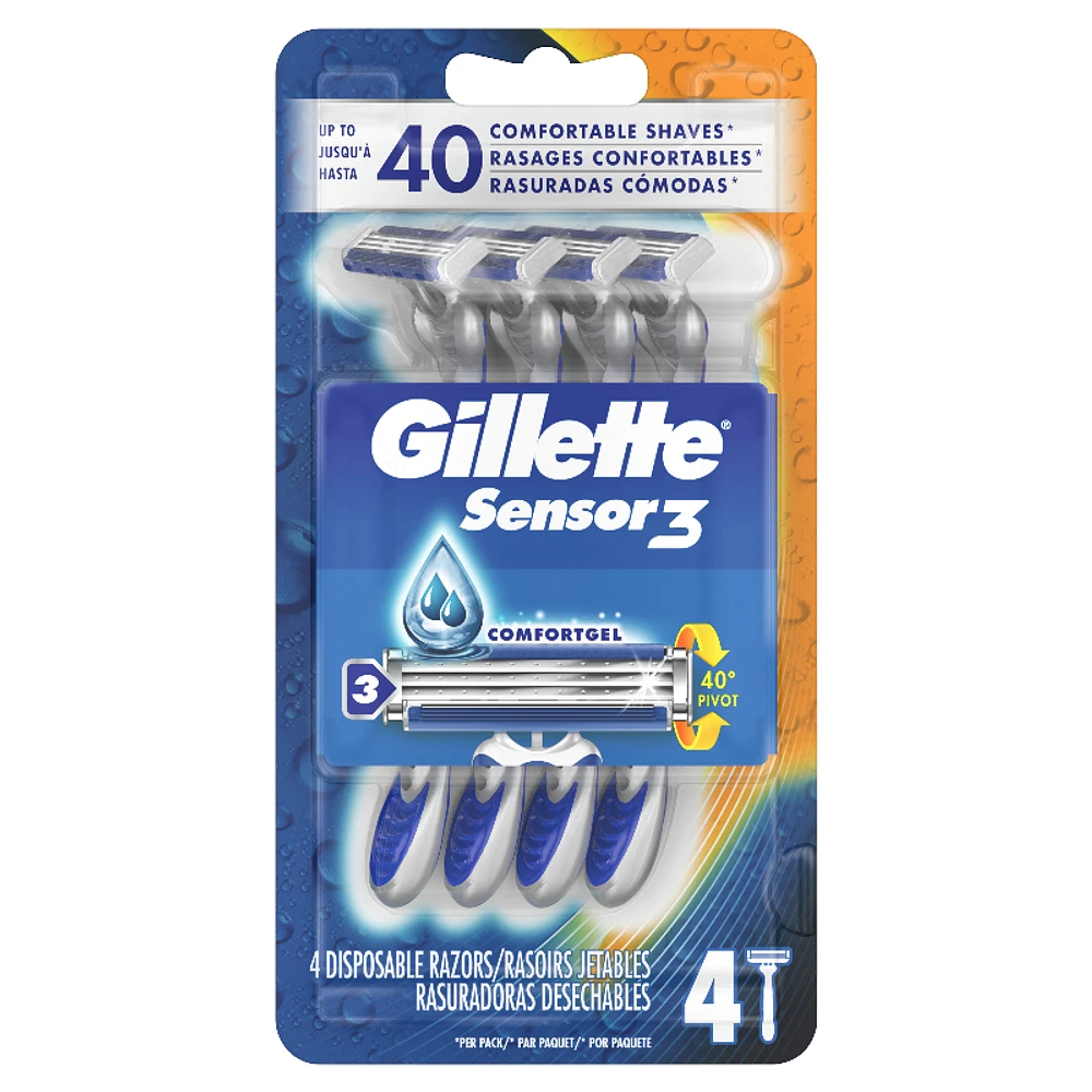 Gillette Sensor3 Disposable Razor - 4s