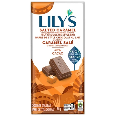 Lily's Salted Caramel Milk Chocolate - 40% Cocoa - 80g