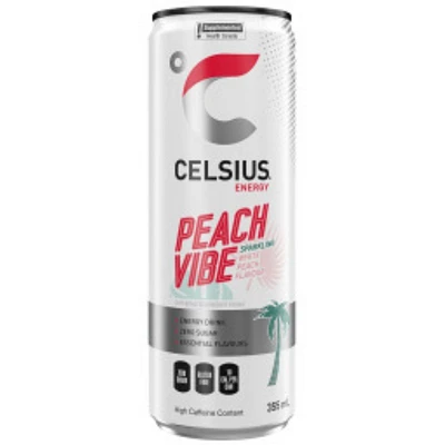 Celsius Sparkling Peach Vibe Energy Drink - 355ml