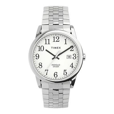 Timex Easy Reader Watch - Silver-Tone/White - TW2V400009J