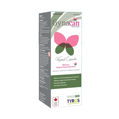 Gynacan Boric Acid Vaginal Capsules - 30s