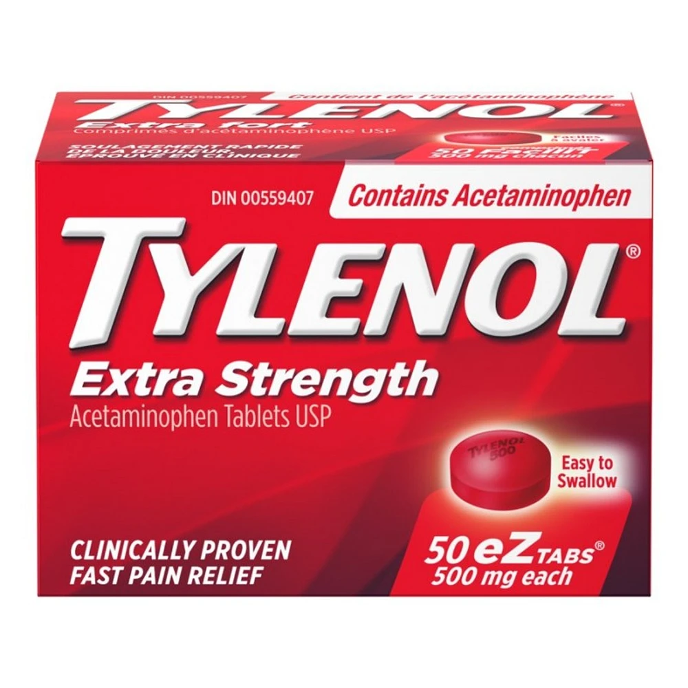 Tylenol* Extra Strength eZ tabs - 50's