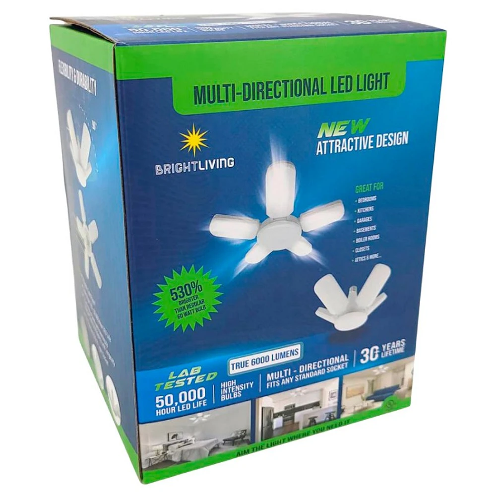 Bright Living Multi Direction LED Light - White