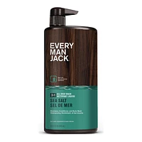 Every Man Jack 3 in 1 Body Wash - Sea Salt - 945ml