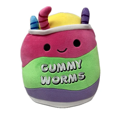 Squishmallows Stuffed Neon Junk Food Plush Toy - Gummy Worms - 8 Inch