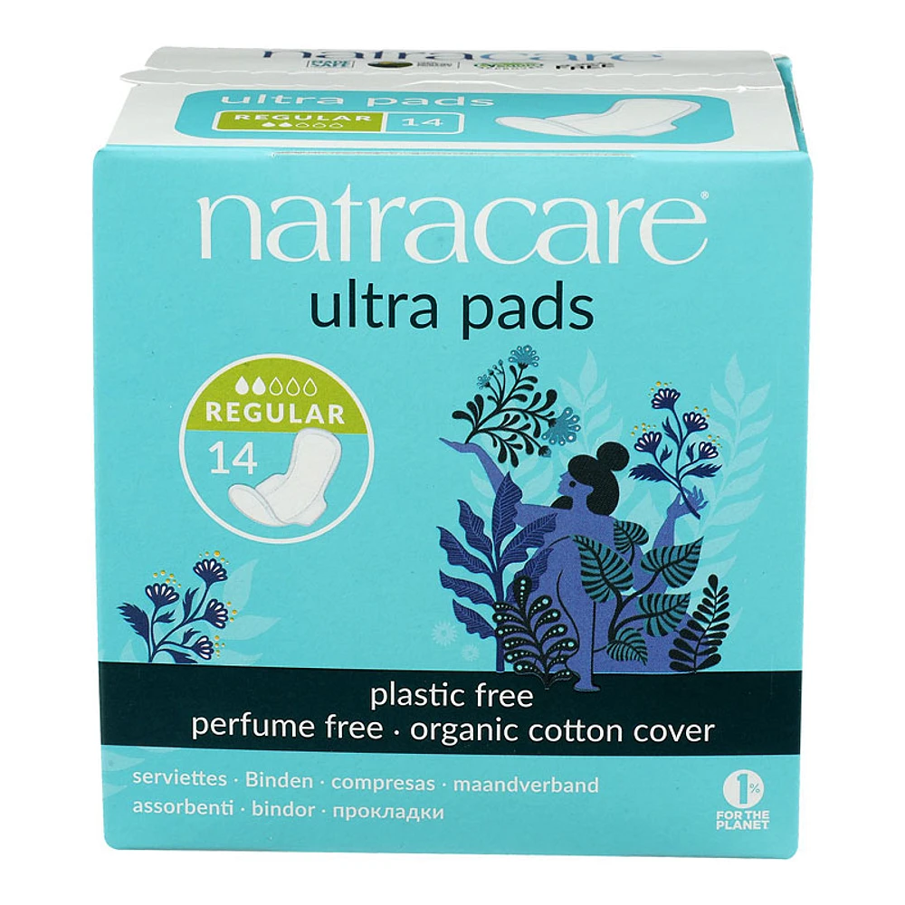 Natracare Natural Ultra Pads - Regular - 14's