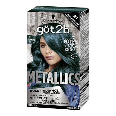 Got2b Metallics Permanent Hair Colour - M77 Mermaid Green