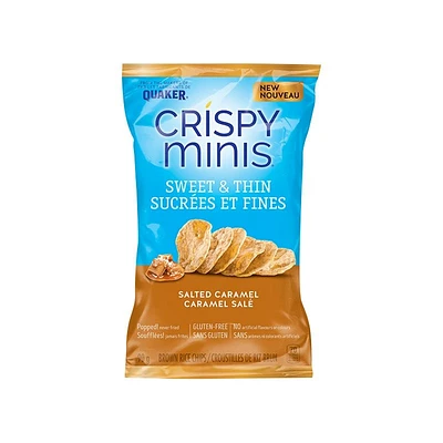 Quaker Crispy Minis Sweet & Thin Salted Caramel Brown Rice Chips - 90g