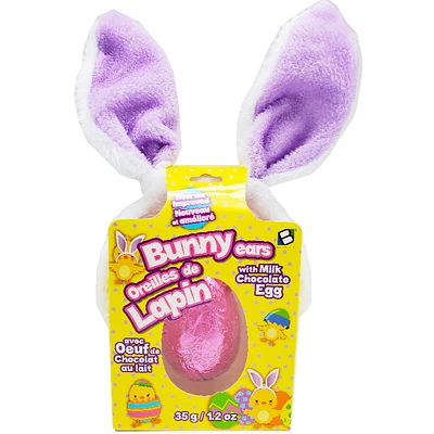 Easter Bunny Ears with Milk Chocolate Egg - 35g