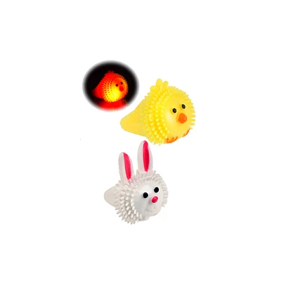 Easter Flashing Puffer Ring Toy - Assorted
