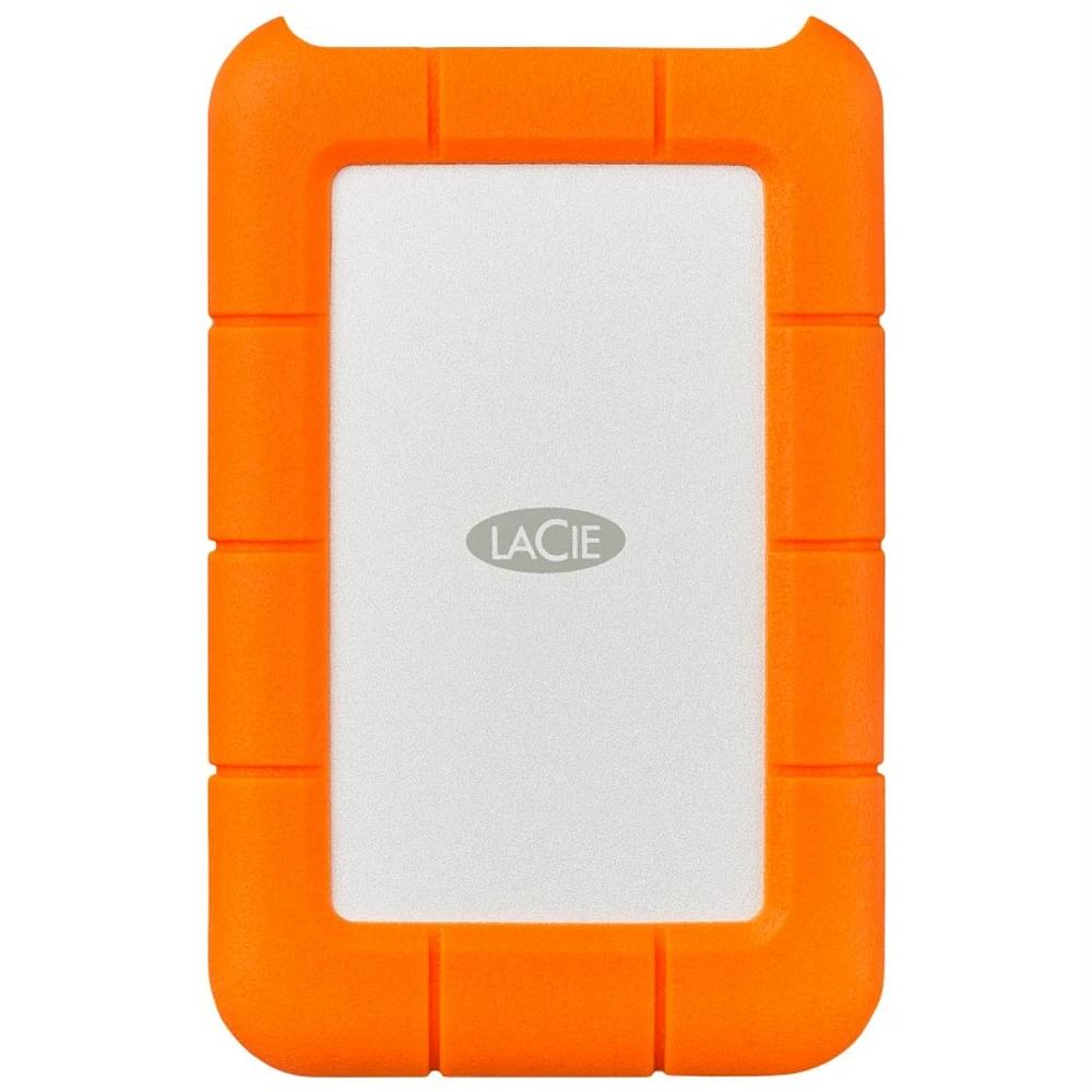 LaCie Rugged 4TB USB-C External Hard Drives - Orange
