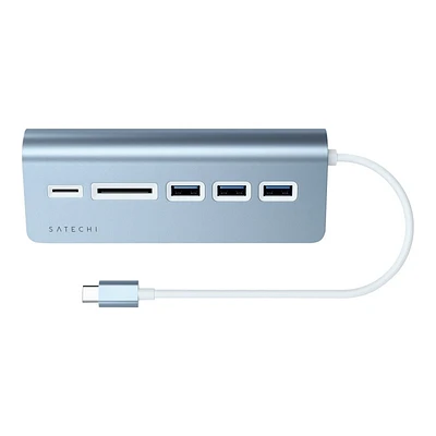 Satechi Aluminum USB-C Hub - Blue