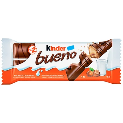 Kinder Bueno Milk Chocolate and Hazelnut Cream Candy Bars