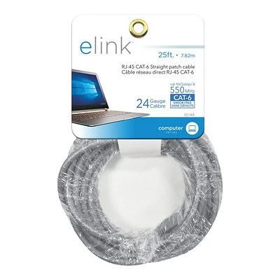 eLink CAT 6 Patch Cable - 7.8m - Grey - CC-143