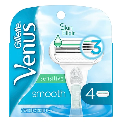 Gillette Venus Smooth Sensitive Cartridge Refills - 4 Pack