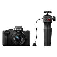 Panasonic Lumix G100 with 12-32mm Lens and Shooting Grip/Mini Tripod for Vloggers - DCG100VK - Open Box or Display Models Only