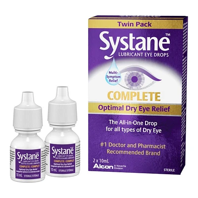 Systane Complete Lubricant Eye Drops - 2 x 10ml