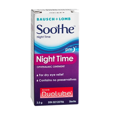 Bausch & Lomb Soothe Night Time Ophthalmic Ointment - 3.5g