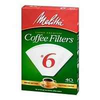 Melitta Coffee Filters - No.6 - White - 40s