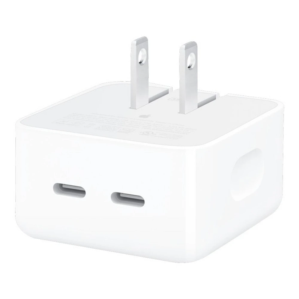 Apple 35W Dual USB-C Port Compact Power Adapter - MNWM3AM/A