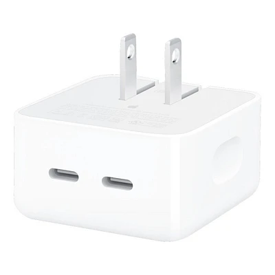 Apple 35W Dual USB-C Port Compact Power Adapter - MNWM3AM/A