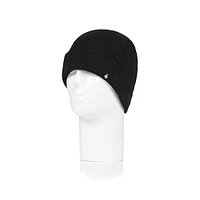 Heat Holders Men's Roll Edge Toque - Black - One Size