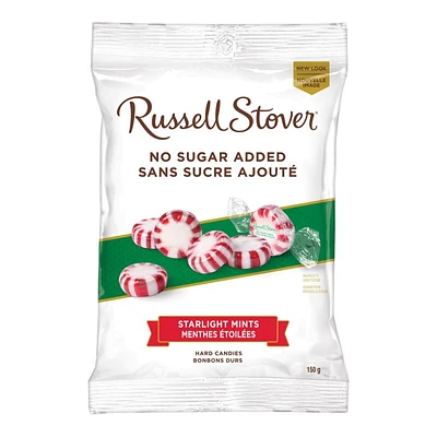 Russel Stover No Sugar Added Hard Candies - Starlight Mints - 150g