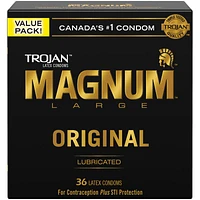 Trojan Magnum Large Original Lubricated Latex Condoms - 36's
