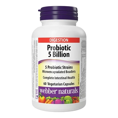 Webber Naturals Probiotic 5 Billion Vegetarian Capsules - 60s