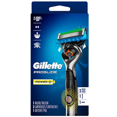 Gillette Proglide Power Razor & 2 Cartridges